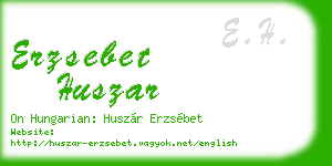 erzsebet huszar business card